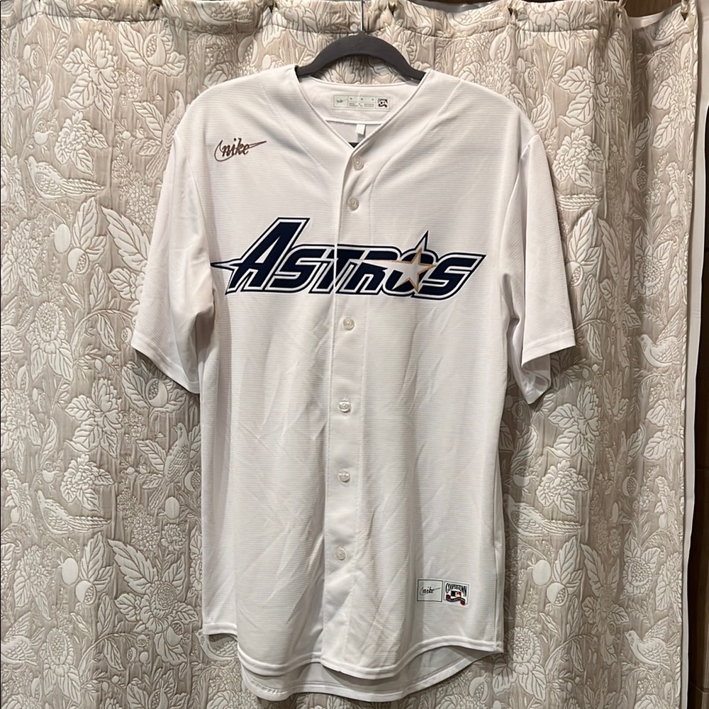 Nike Men's White Astros Throwback Jersey